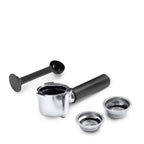 De’Longhi Dedica EC685.BK filter holder, filters and spoon tamper