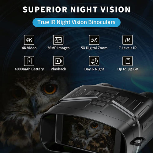 K&F Concept KF33.061 4K Night Vision Binoculars – feature overview