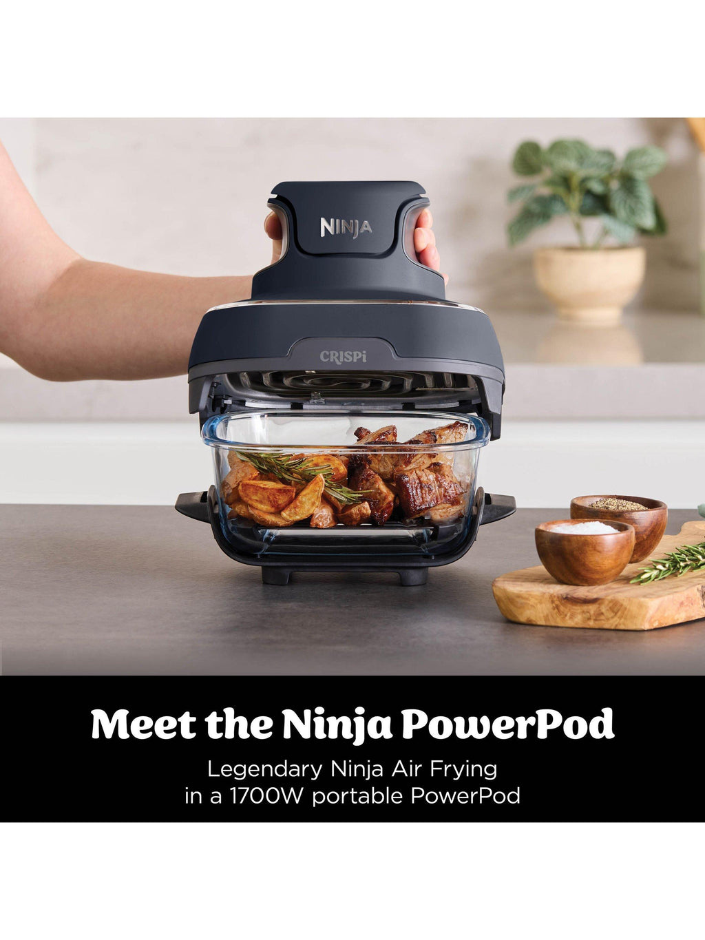 Ninja CRISPi 4-in-1 Portable Air Fryer, Cyberspace Blue – product image 3