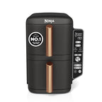 Ninja Double Stack XL 9.5L Air Fryer, 2 Drawers, Black/Copper