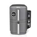 Ninja Double Stack XL 9.5L Air Fryer, 2 Drawers, Grey SL400UK