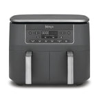 Ninja Dual Zone 6-in-1 7.6L Air Fryer, 2 Drawers, Gunmetal DZ300UK
