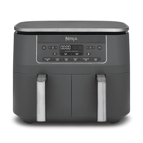 Ninja Dual Zone 6-in-1 7.6L Air Fryer, 2 Drawers, Gunmetal DZ300UK