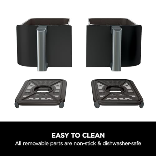 Ninja Foodi 6-in-1 Dual Zone 7.6L Air Fryer, 2 Drawers, Black AF300UK