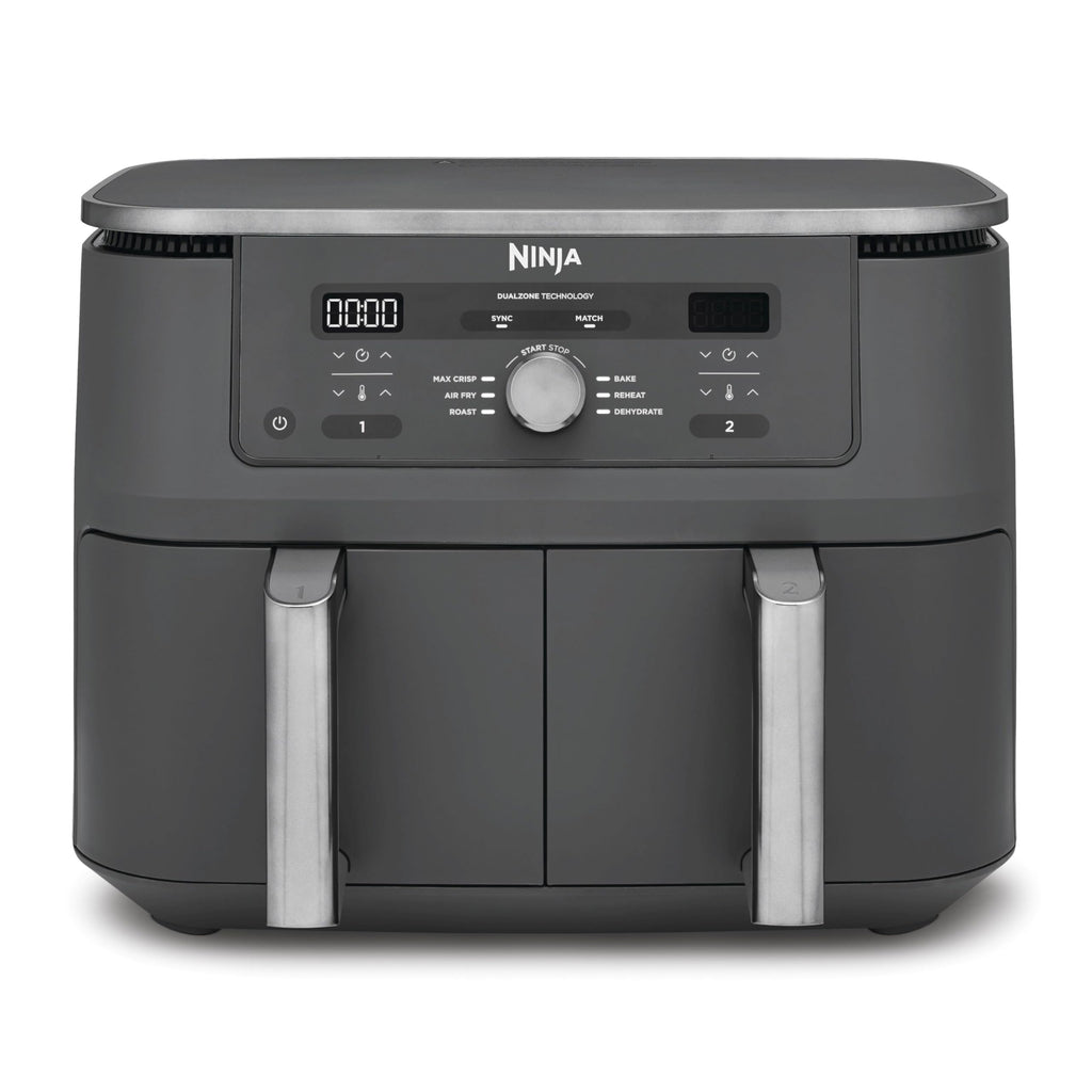 Ninja MAX Dual Zone 9.5L Air Fryer, 2 Drawers, Gunmetal DZ400UK