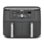 Ninja MAX Dual Zone 9.5L Air Fryer, 2 Drawers, Gunmetal DZ400UK