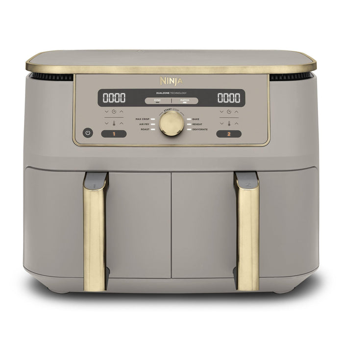Ninja MAX Dual Zone Digital Air Fryer, 9.5L, Stone Gold DZ400UKSTGD