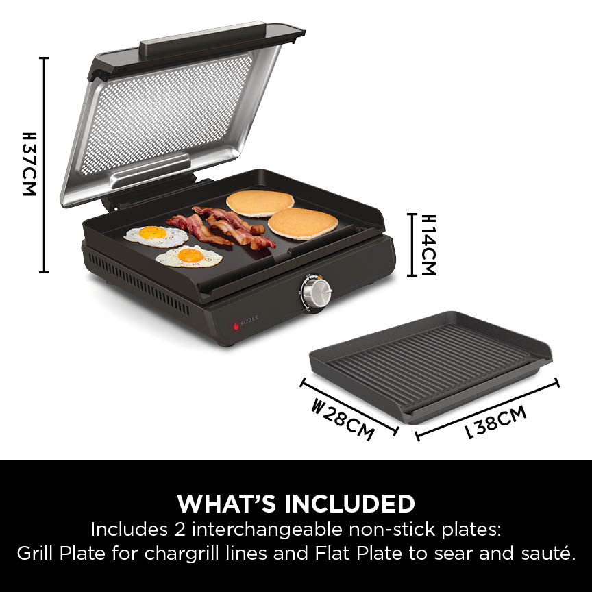 Ninja Sizzle Indoor Grill & Flat Plate GR101UK – view 2
