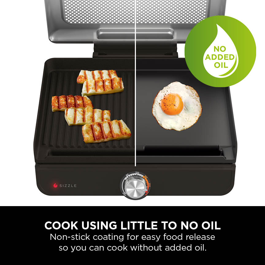 Ninja Sizzle Indoor Grill & Flat Plate GR101UK – view 6