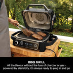 Ninja Woodfire Electric 7-in-1 BBQ Grill & Smoker, Grey/Black OG701UK