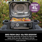 Ninja Woodfire Electric 7-in-1 BBQ Grill & Smoker, Grey/Black OG701UK