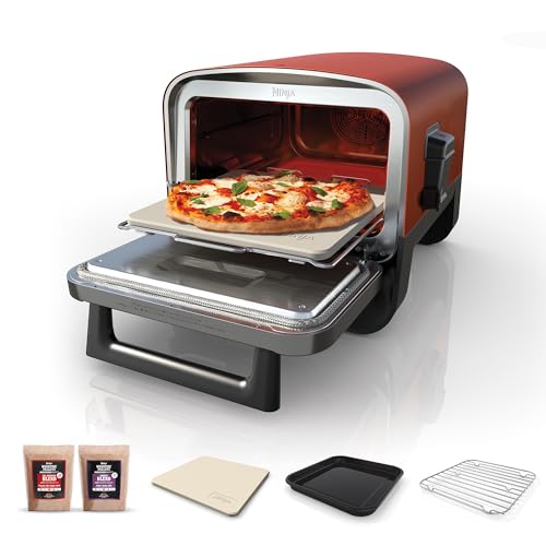 Ninja Woodfire 8-in-1 Electric Outdoor Oven and Pizza Oven, Orange OO101UK