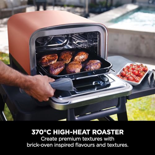Ninja Woodfire 8-in-1 Electric Outdoor Oven and Pizza Oven, Orange OO101UK