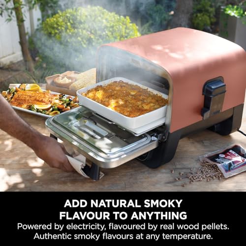 Ninja Woodfire 8-in-1 Electric Outdoor Oven and Pizza Oven, Orange OO101UK