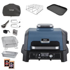 Ninja Woodfire Pro Connect XL Electric BBQ Grill, Blue & Black OG901UKAMZ