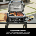 Ninja Woodfire Pro Connect XL Electric BBQ Grill, Blue & Black OG901UKAMZ