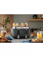 Russell Hobbs Brontë 4 Slice Toaster, Black – view 2