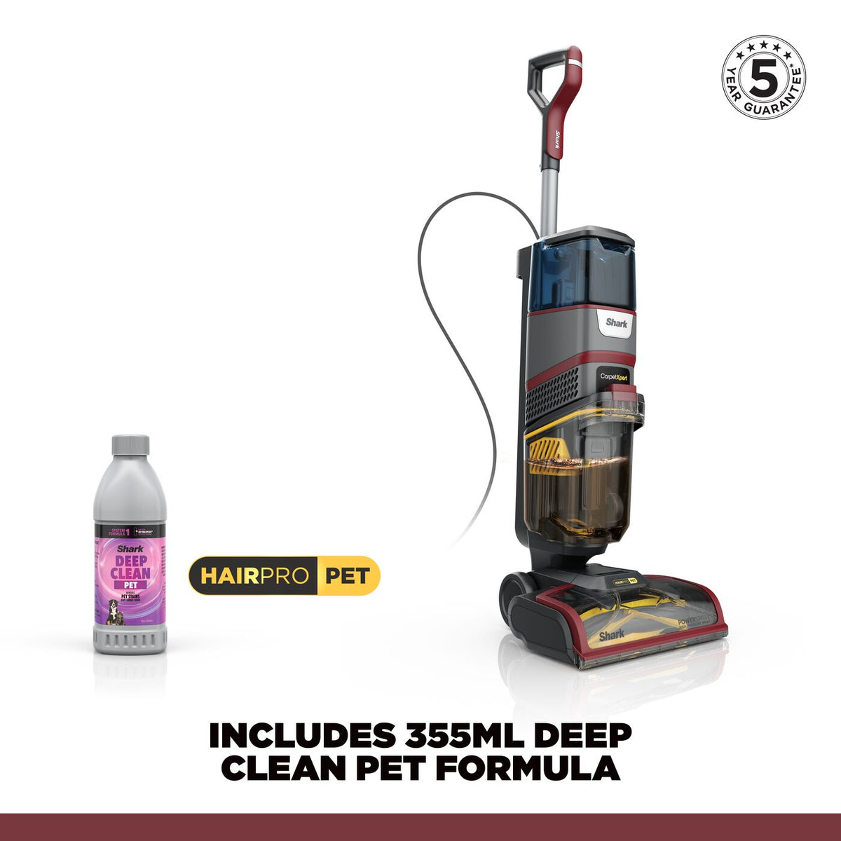 Shark CarpetXpert HairPro Pet Deep Carpet Cleaner EX220UK – view 6