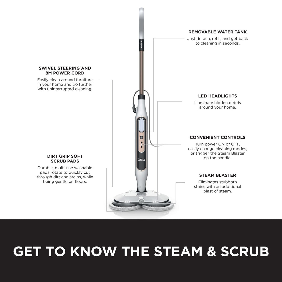 Shark Steam & Scrub S8201UK steam mop – product image 10