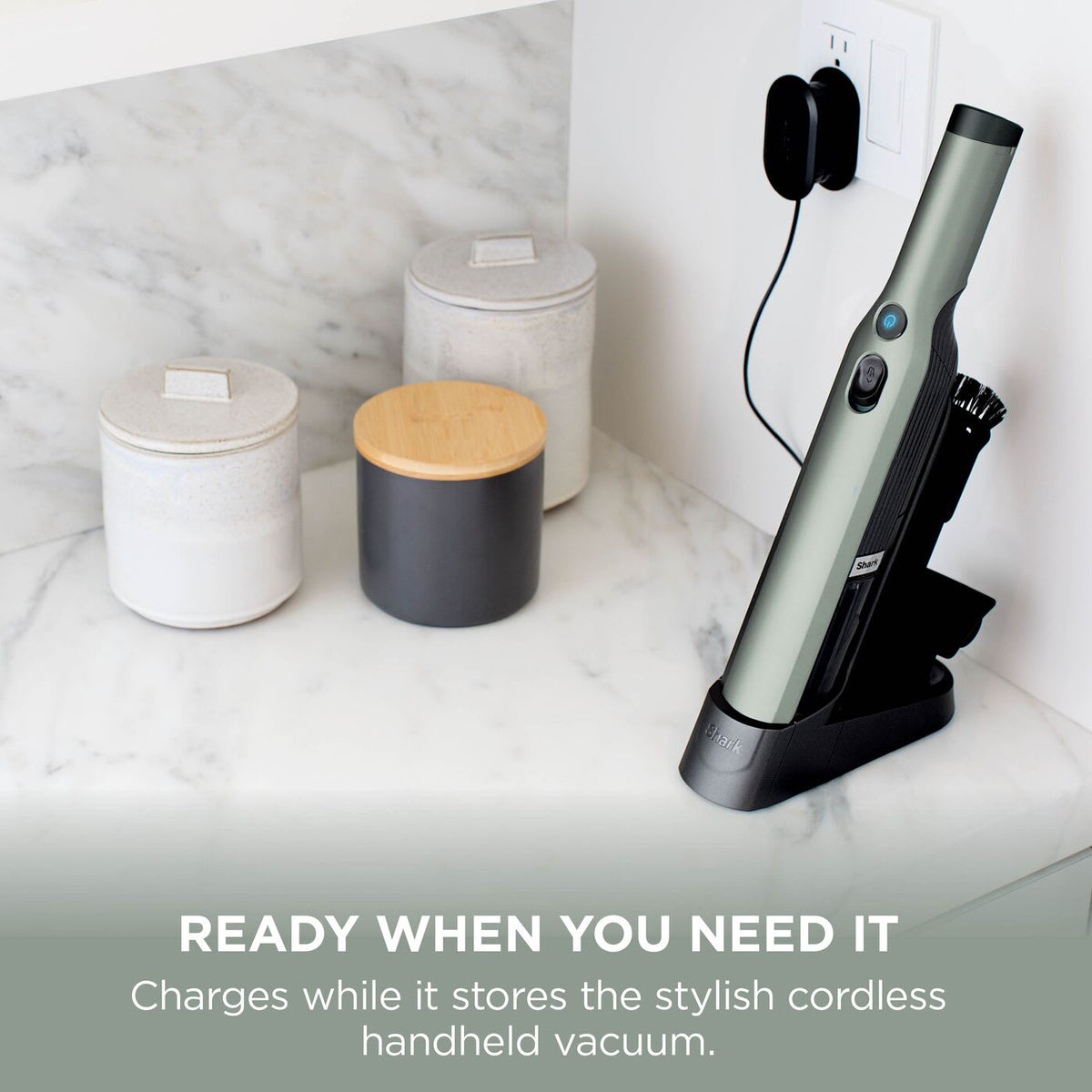 Shark WANDVAC Cordless Handheld Vacuum Cleaner, Pastel Green – view 3