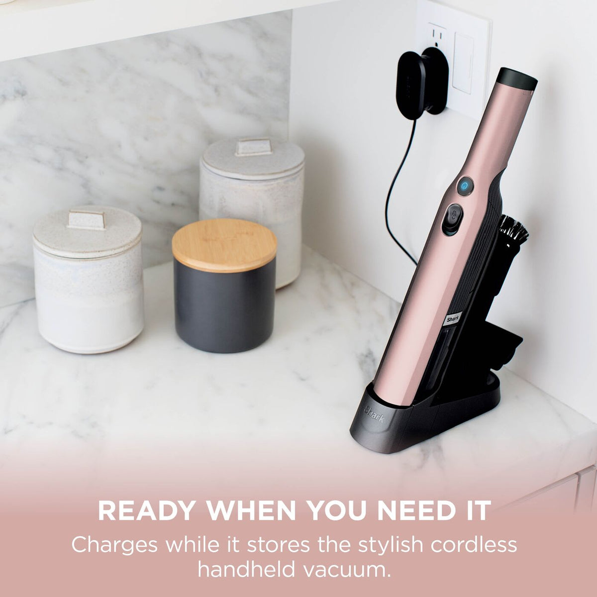 Shark WANDVAC Cordless Handheld Vacuum Cleaner, Rose Gold – view 3